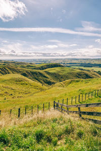 Scenic view of landscape against sky