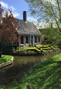 View of canal along buildings