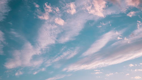 Low angle view of cloudy sky