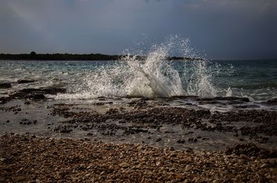 Scenic view of sea against sky