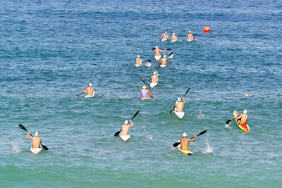 Lifeguard lifesafer championships in kayak  race 