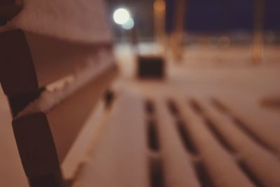 Close-up of illuminated electric lights