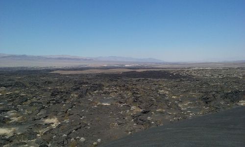 Scenic view of landscape against clear sky