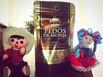 Close-up of mannequin