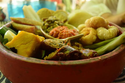 Close-up of food in bowl