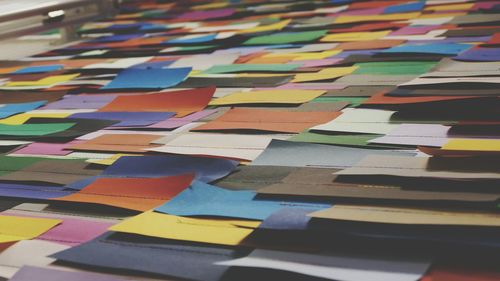 Full frame shot of multi colored pencils