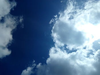 Low angle view of clouds in sky