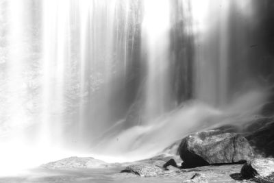 Scenic view of waterfall