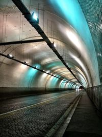 Illuminated tunnel
