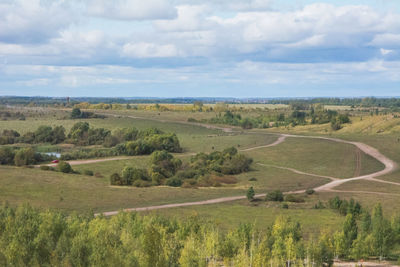 Scenic view of landscape against sky