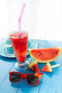 Close-up of drink on table