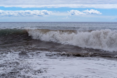 Scenic view of sea against sky