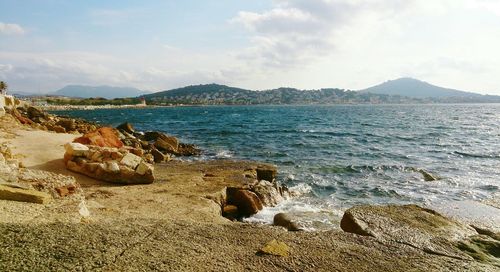 Scenic view of sea against sky