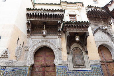 Low angle view of historical building