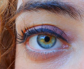 Close-up of woman eye