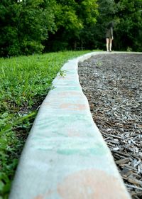 Surface level of road