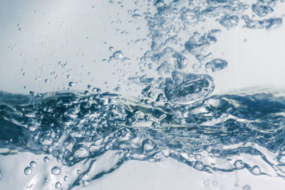 Full frame shot of bubbles in water