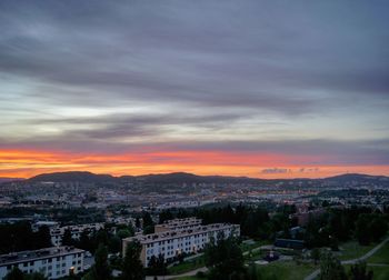 Cityscape at sunset