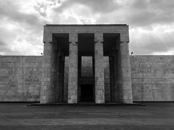 View of historical building against cloudy sky