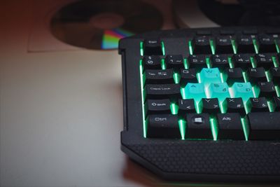 Close-up of computer keyboard