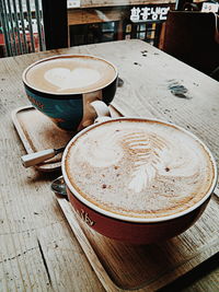 Close-up of coffee on table