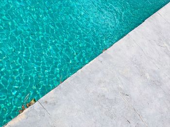 High angle view of swimming pool