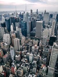 Aerial view of buildings in city