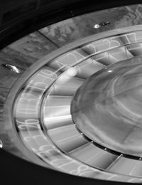 Low angle view of spiral staircase