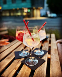 Close-up of drink on table