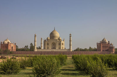 View of historical building against clear sky