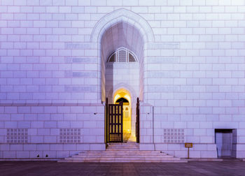 Entrance of building