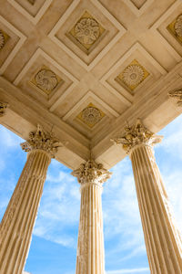 Low angle view of historical building