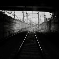 View of railroad station platform