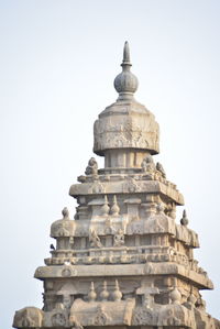 Low angle view of historical building against clear sky