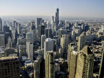 High angle view of cityscape