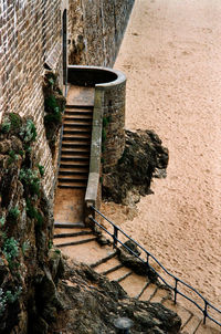 Staircase by building