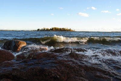 Scenic view of sea against sky