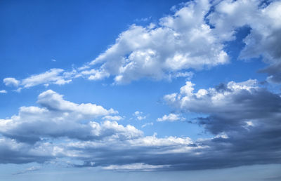 Low angle view of clouds in sky