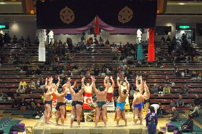 Group of people in temple