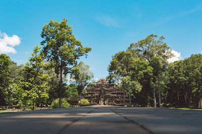 Temple among trees