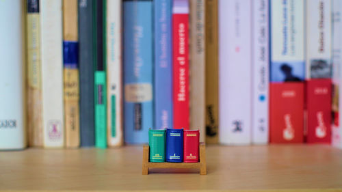 Books on table