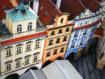 Low angle view of buildings in city