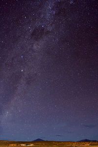 Low angle view of starry sky