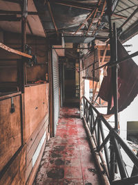 Interior of abandoned building