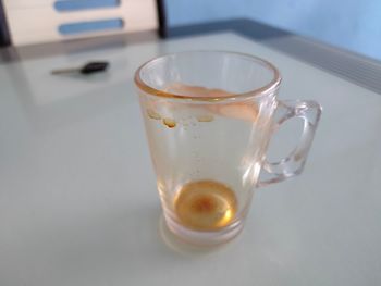 Close-up of drink on table