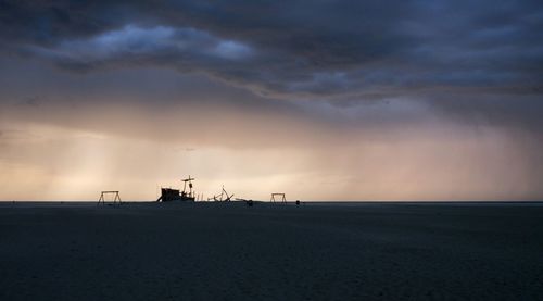 Scenic view of cloudy sky during sunset