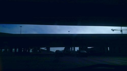 View of train against sky