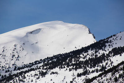 Snow covered mountain against sky