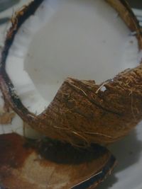 Close-up of bread in plate