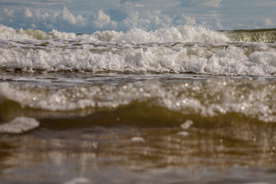 Surface level of sea shore